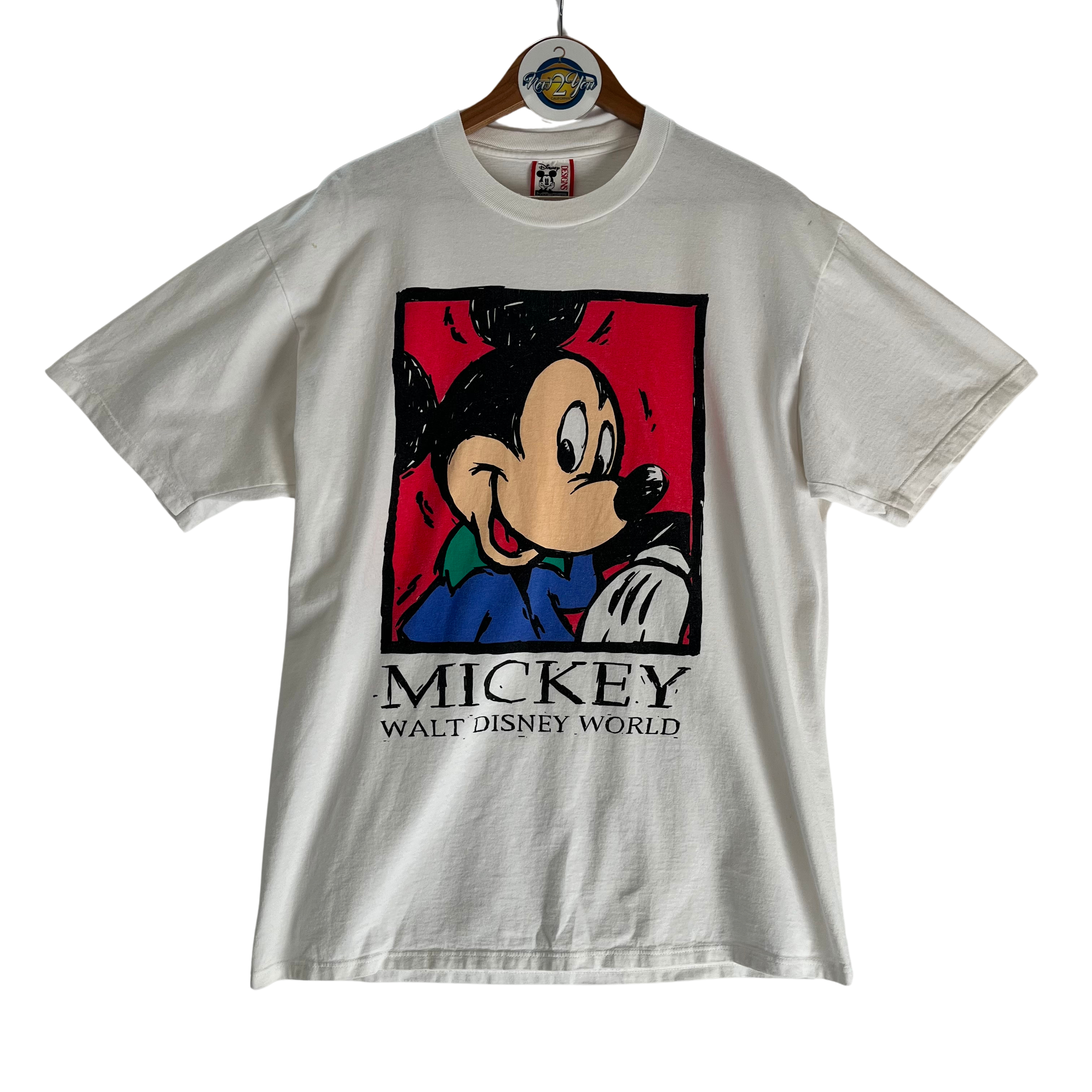 Vintage 90s Mickey Mouse Walt Disney World Graphic Tee – New2You LX Vintage 90s Mickey Mouse Walt Disney World Graphic Tee – New2You LX