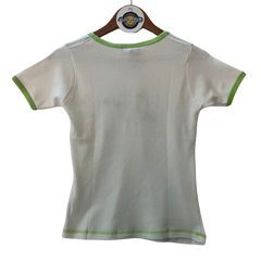 Y2K Apple Bottoms Embroidered White Tee - Deadstock