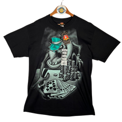 Deadstock - Warner Bros Royal Flush Casino Taz 5Sun Graphic Tee - Black