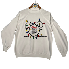 VTG '93 Dopey 'Magical Christmas Faire' Crewneck Sweater - White