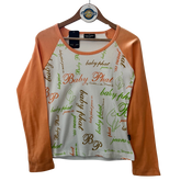 Baby Phat Y2K Long Sleeve All Over Print Logo Tee - Deadstock