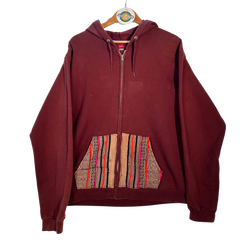 Hanes Maroon Tribal Hoodie