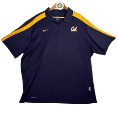 Nike University Of California Men's Navy Blue Polo Shirt