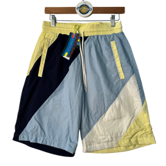 SMOKE RISE COLOR BLOCK NYLON SHORTS