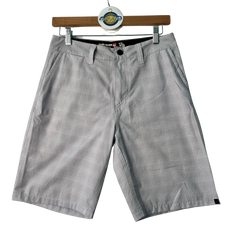Grey & White Plaid Board Shorts (Quicksilver)