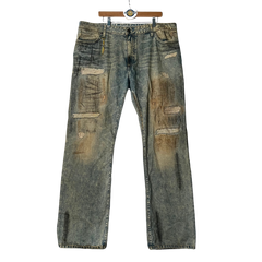 Robin's Jeans Long Flap Dirty Wash Jeans