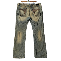 Robin's Jeans Long Flap Dirty Wash Jeans