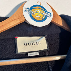 Gucci Men's Black Panther Felted Sweater