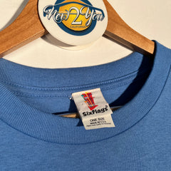 Vintage '99 Six Flags Taz and Buggs Floaty Graphic Tee - Blue