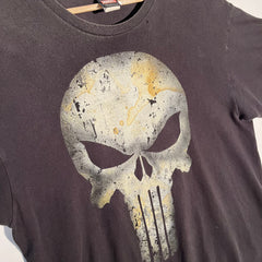 2012 Marvel Punisher Mad Engine Graphic Tee - Black