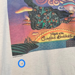 'Flight of the Coffee Goddess' By Fred Ingram Art Tee - White