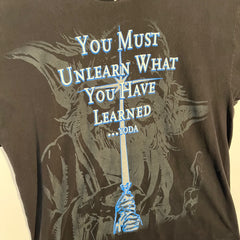 VTG 96' - 'You Must Unlearn What You Have Learned...' Yoda Quote Tee