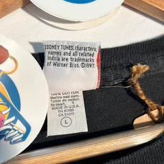 VTG Looney Tunes - Sylvester Pussycat Mean Mug Blackout Tee - Changes '97 - Single Stitch