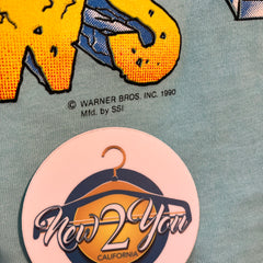 Warner Bros 1990 'Taz Knows' Vintage Tank - Oneita