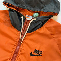 Vintage 80's Orange and Black Nike Windbreaker