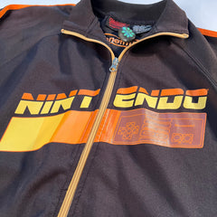 Y2K Nintendo Zip Up Jacket Black/Orange