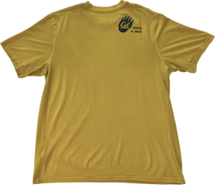 Cal Track&Field Running V-Neck Tee Yellow Dri-Fit Nike