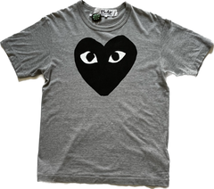 Comme des Garçons Play Black Heart T-shirt Grey
