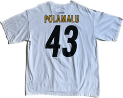 Reebok Steeler Super Bowl XLiii Polamalu 43 T-Shirt Vintage