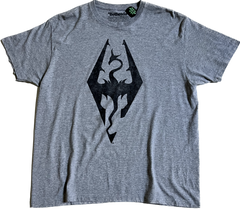 Bethesda Grey Skyrim The Elder Scrolls V Tee