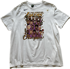 2020 NBA Finals Los Angeles Lakers Champions The NikeTee White