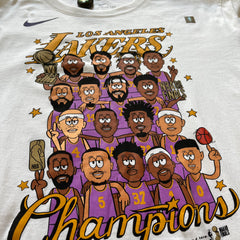 2020 NBA Finals Los Angeles Lakers Champions The NikeTee White