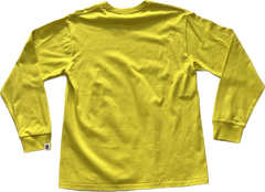 Bape Shark Face Long Sleeve Tee - Yellow