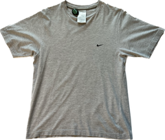 Vintage 90s Grey Nike Tee Mini Swoosh Logo