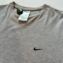Vintage 90s Grey Nike Tee Mini Swoosh Logo