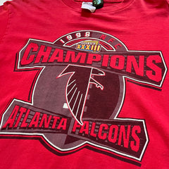 1998 NFL Atlanta Falcons NFC Champs Football Graphic T-Shirt
