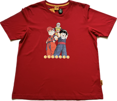 Dragonball Z Red Krillin, Gohan & Bulma Tee