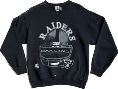 Vintage '95 Oakland Raiders Black Riddell Pullover