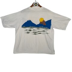 VTG '93 American Characters Samurai Taz Graphic Tee - White