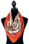 CapZone Royalty Horse & Carriage Silky Square Scarf