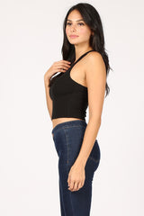 Her Lily Crop Racerback Tank Top (Multi-color avail)