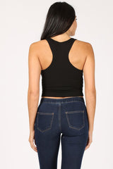 Her Lily Crop Racerback Tank Top (Multi-color avail)