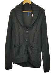 Divided Green Cable Knit Fisherman's Sweater