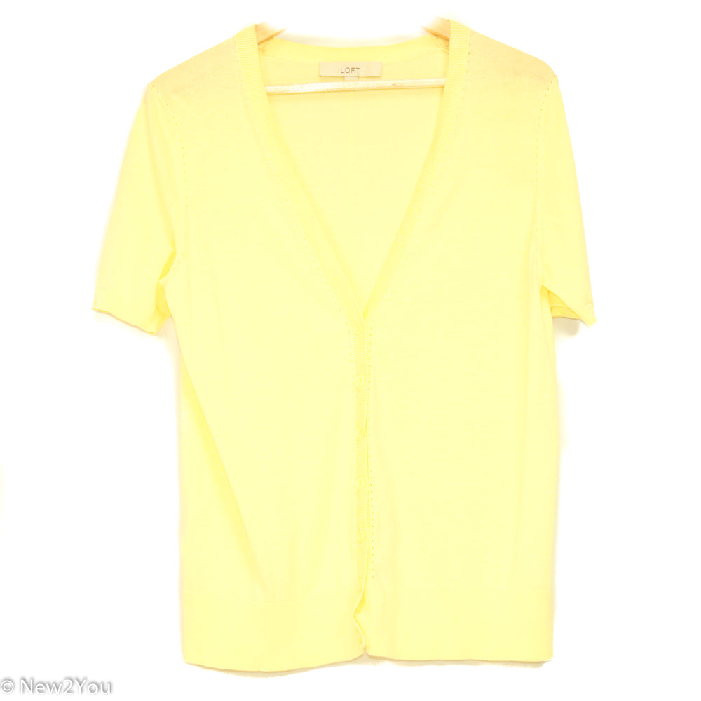 Yellow Cardigan (Ann Taylor) - New2Youlx