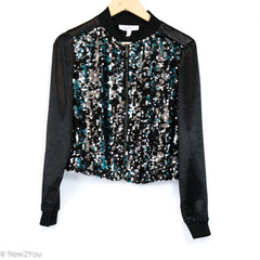 Dark Platinum Sequence Jacket (Libby Edelman) - New2You Lx