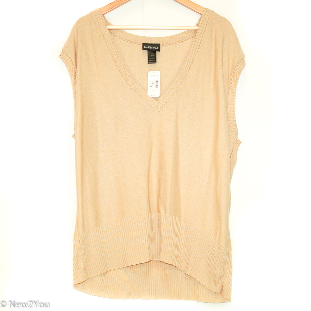 Tan Vest (Lane Bryant) - New2Youlx