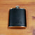 (Bweiss Leather) Black & Rust Flask