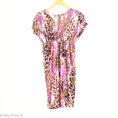 Pink Leopard Print Royal Design Dress (Christina Love)