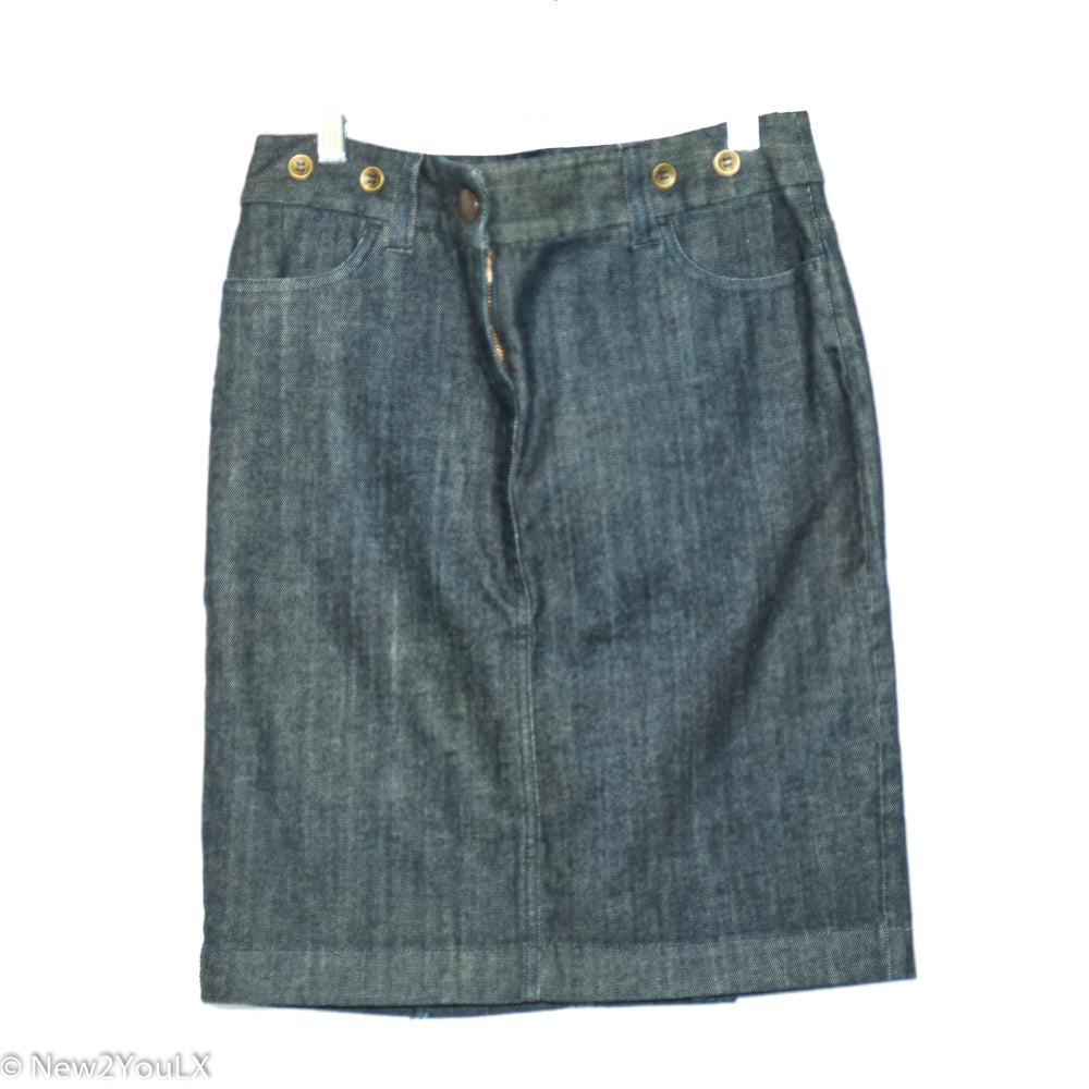 Dark Wash Jean Skirt (J.Crew) new2you lx