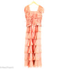 Peach Ruffled Layer Gown (Cachet) new2you lx