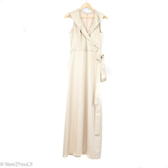 Jim Hjelm Tan Satin Sleeveless Gown New2YouLX New2You