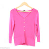 Linda Mathews Pink Button Up Sweater