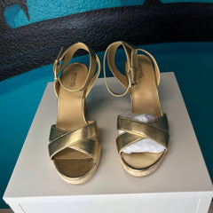 Michael Kors Gold Wedges