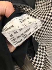 Burberry London Houndstooth Plaid Pencil Skirt