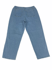 Crazy Horse Light Wash Wide Leg Jeans