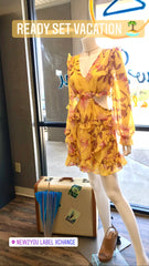 Privy Tropical Oasis Frill Dress
